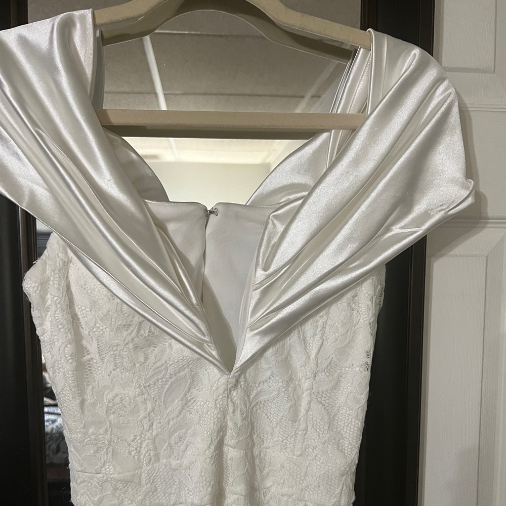 White Lace Jumpsuit, Size M